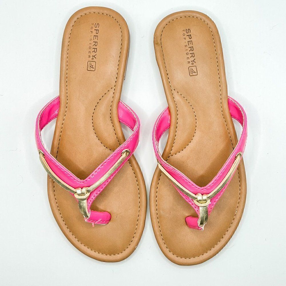 Sperry Girl's Pink/Gold Sandals, Size 1